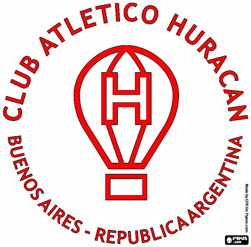 glorio oso escudo de huracan para colorear
