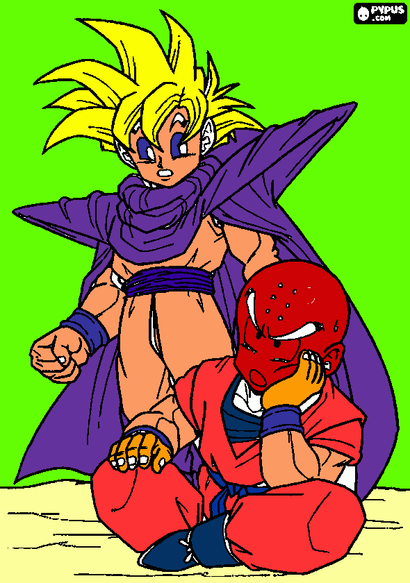 gocha super sallan  para colorear