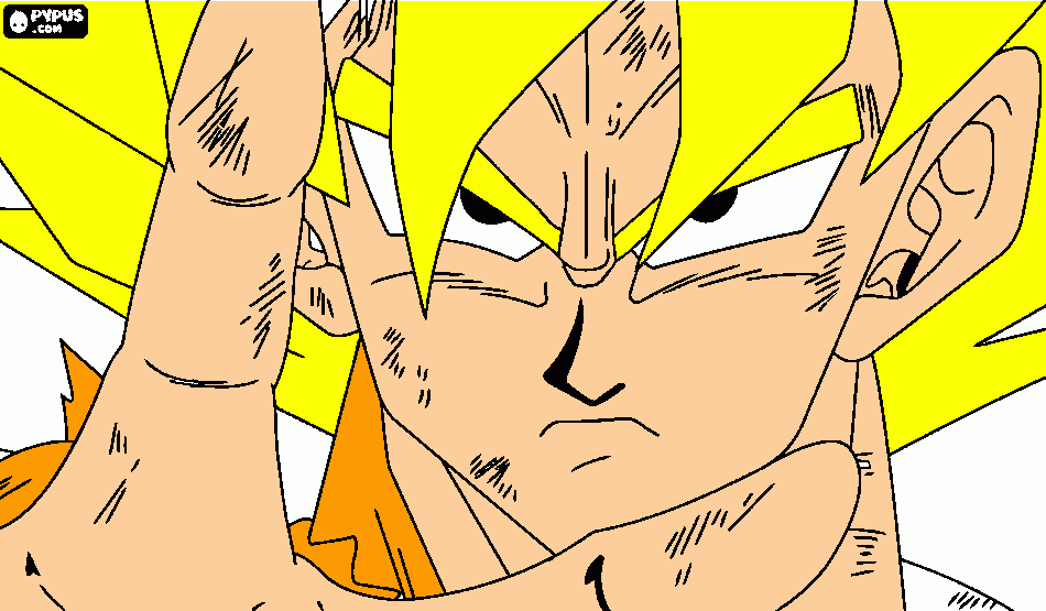 gocu,legendario para colorear
