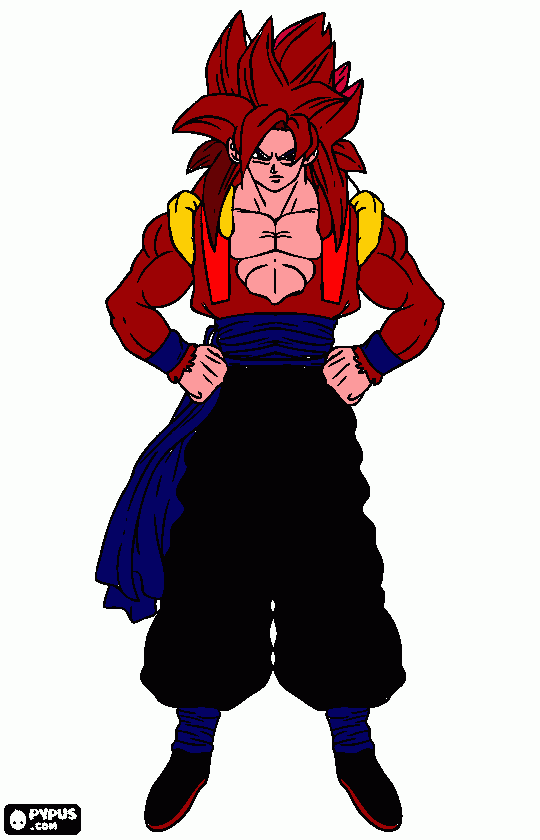 gogueta para colorear