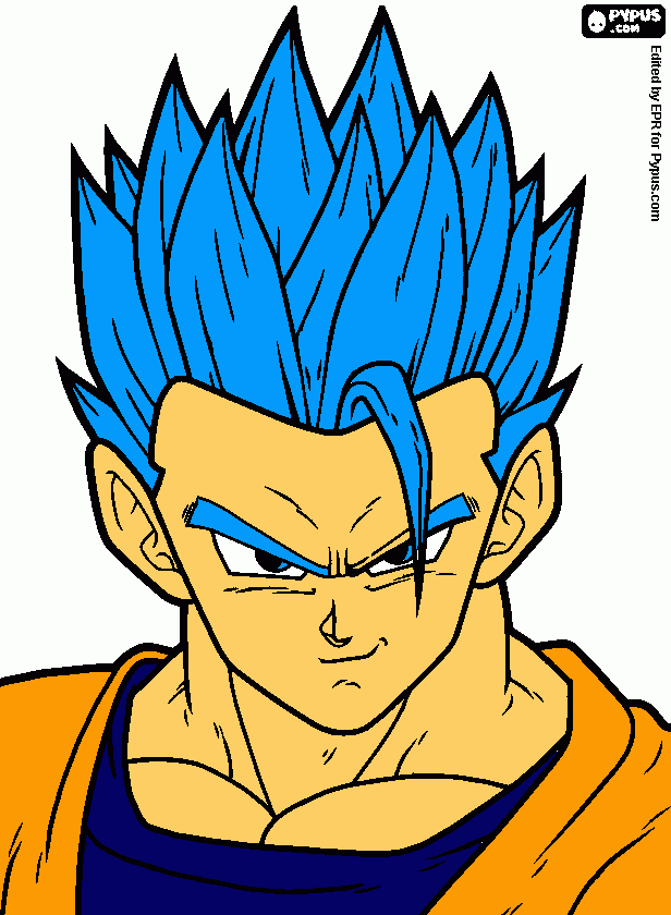 Gohan Dios para colorear