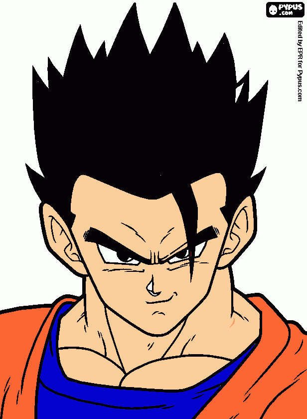 GOHAN SINPLE para colorear