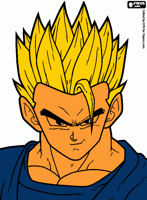 gohan super sayayin para colorear