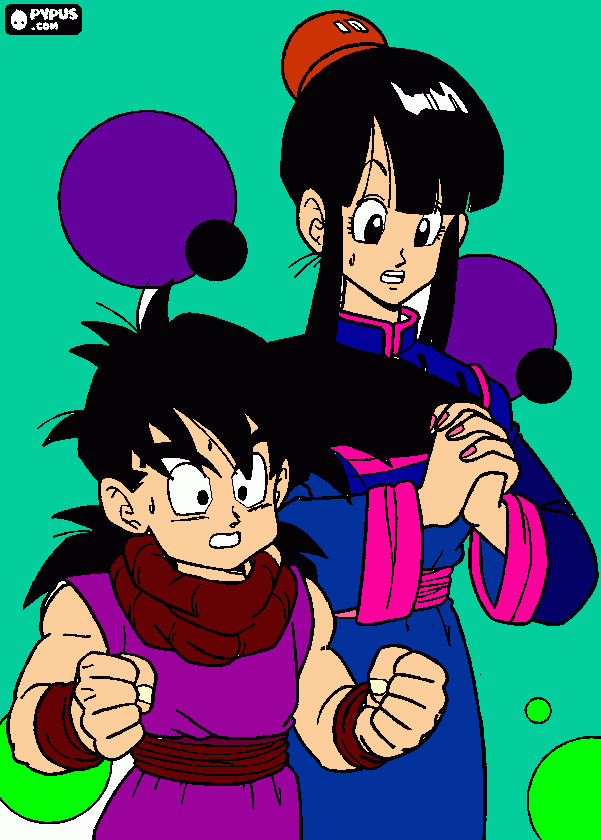 gojan y milk en un apuro para colorear