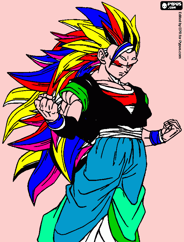 goku 11 para colorear
