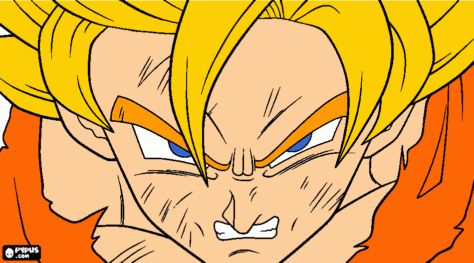 Goku - David obra de arte para colorear