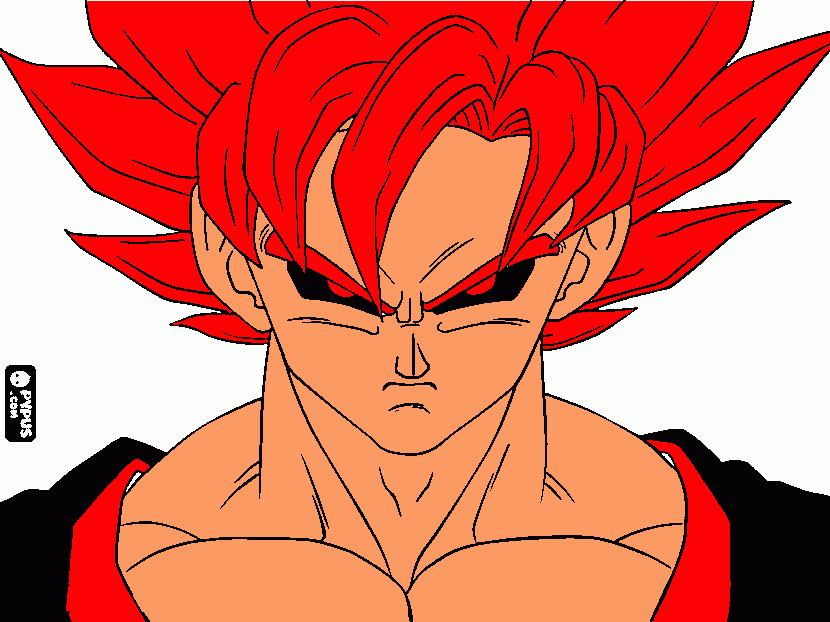 Goku de Demonio para colorear, Goku de Demonio para imprimir Goku de Demonio para colorear, Goku de Demonio para imprimir