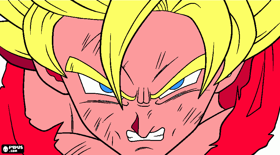 goku   de  dragonbol  z para colorear