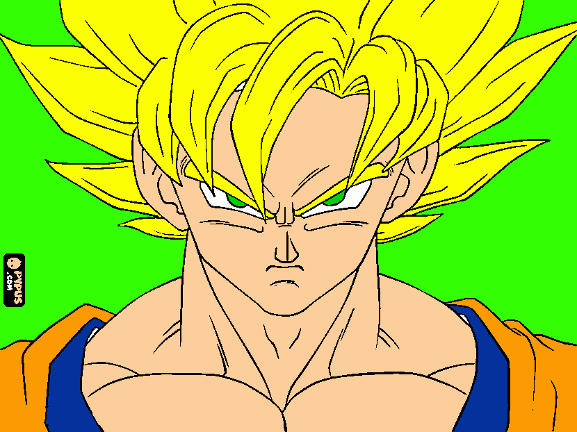 goku  en  namek para colorear
