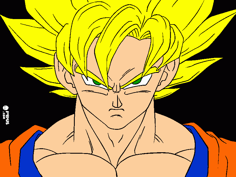goku fase 1 para colorear, goku fase 1 para imprimir goku fase 1 para colorear, goku fase 1 para imprimir