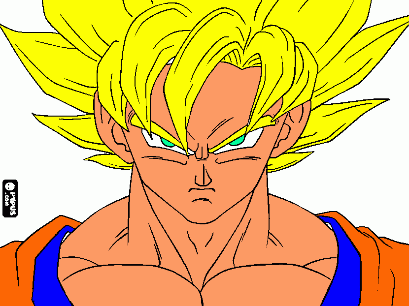goku fase 2 para colorear, goku fase 2 para imprimir goku fase 2 para colorear, goku fase 2 para imprimir