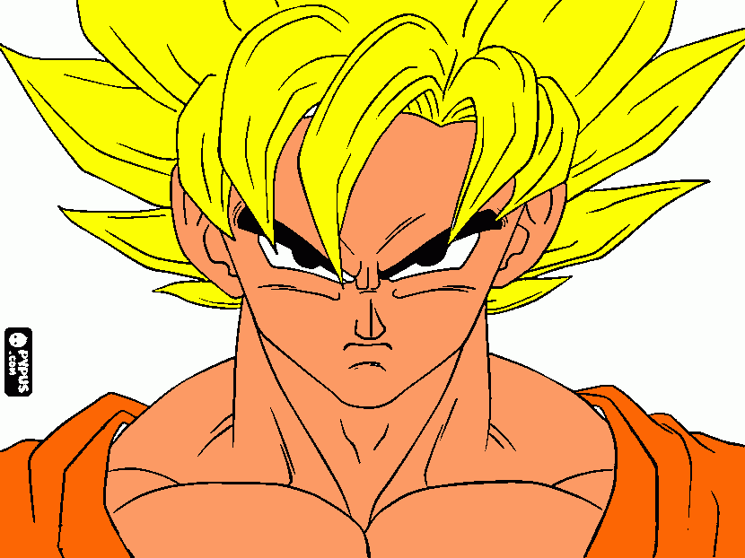 goku fase 3 para colorear, goku fase 3 para imprimir goku fase 3 para colorear, goku fase 3 para imprimir