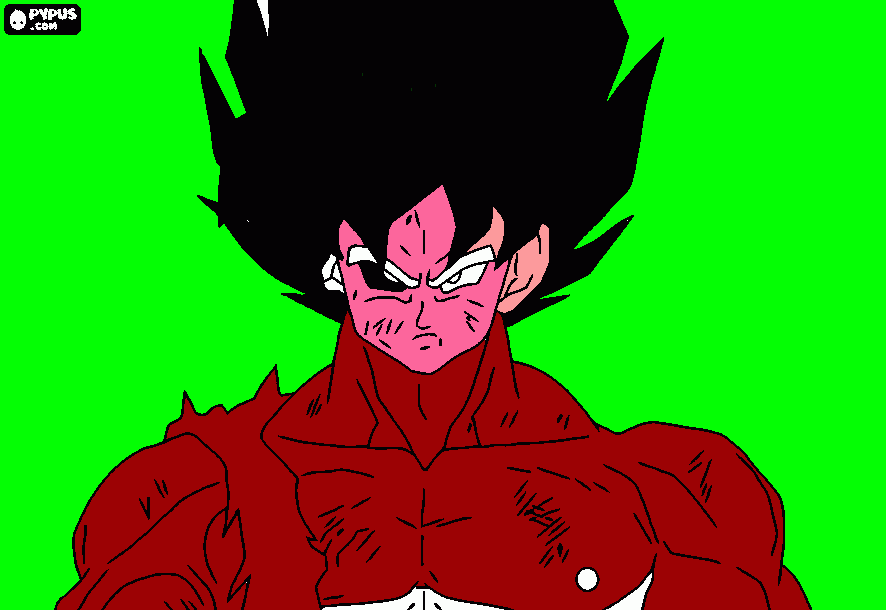 Goku Jaja  para colorear