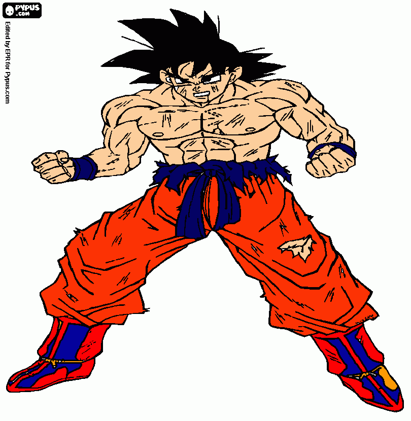 goku normal para colorear, goku normal para imprimir goku normal para colorear, goku normal para imprimir