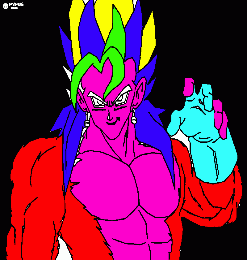 goku nueva edision para colorear