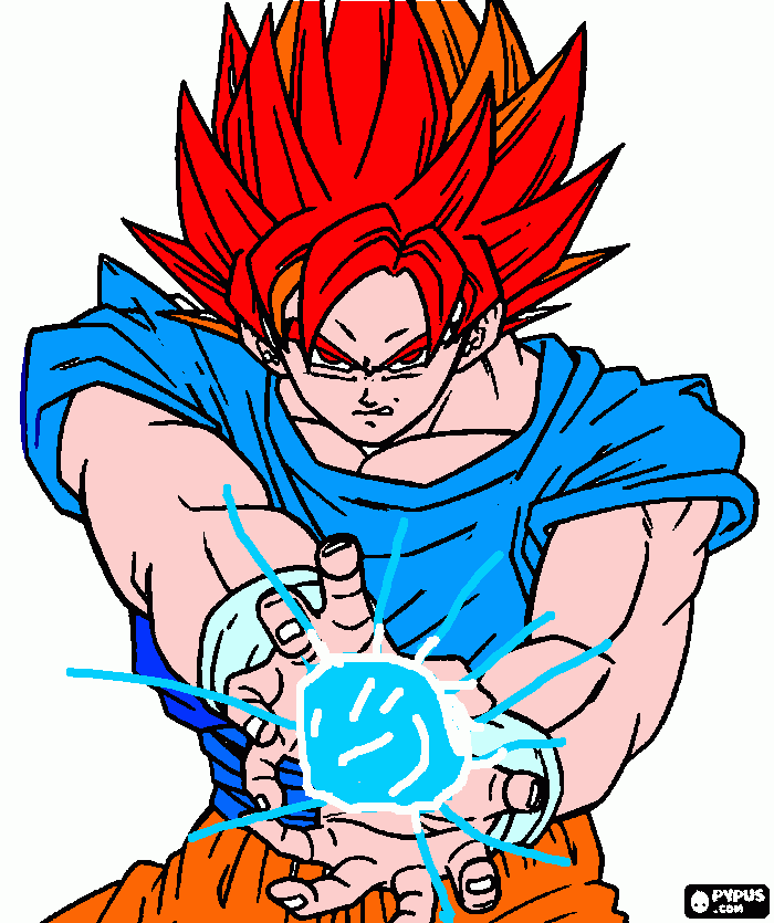 goku ssjlimitbreaker para colorear para colorear