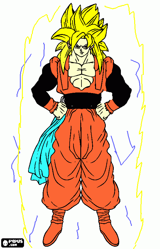 Goku super saya para colorear, goku super saya para imprimir goku super saya para colorear, goku super saya para imprimir