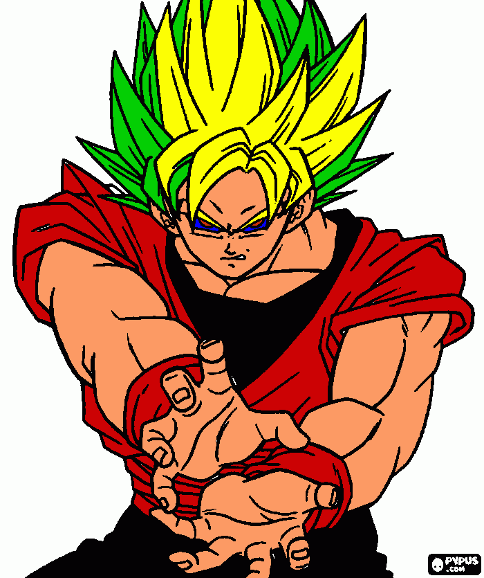 goku supersayan 7 para colorear