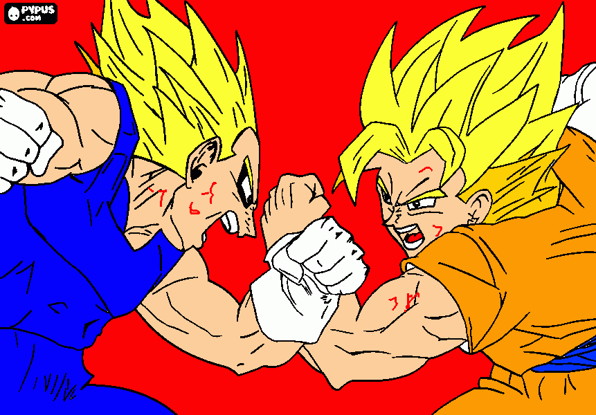 goku y vegeta e para colorear, goku y vegeta e para imprimir goku y vegeta e para colorear, goku y vegeta e para imprimir