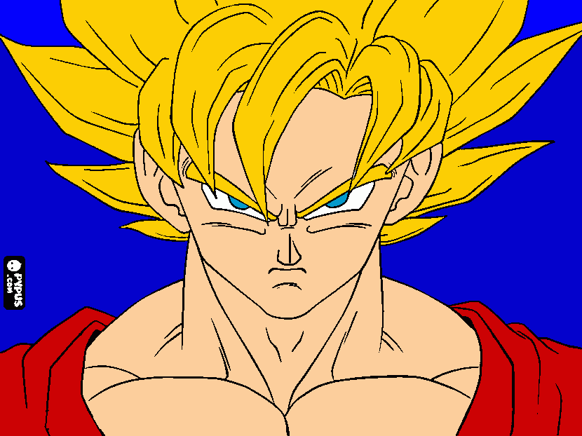 goku z para colorear