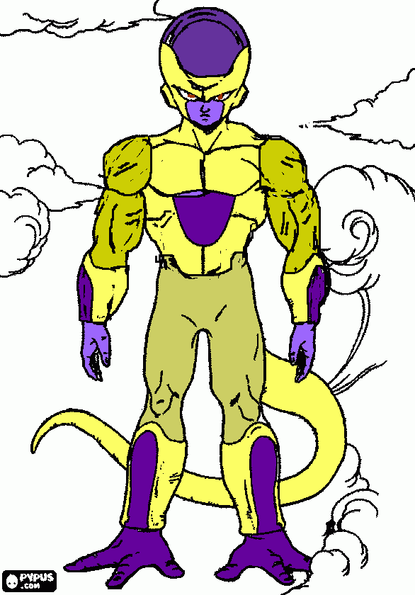 golden freezer para colorear, golden freezer para imprimir golden freezer para colorear, golden freezer para imprimir