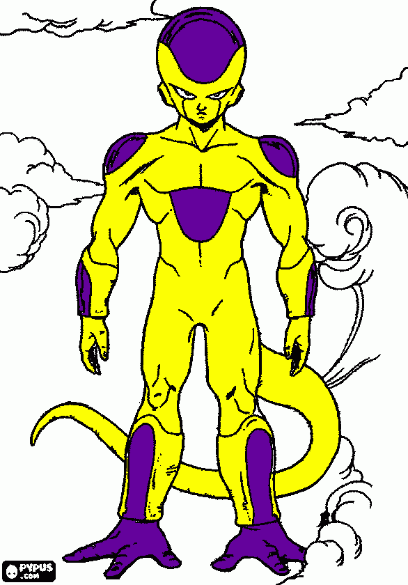 golden frezeer para colorear