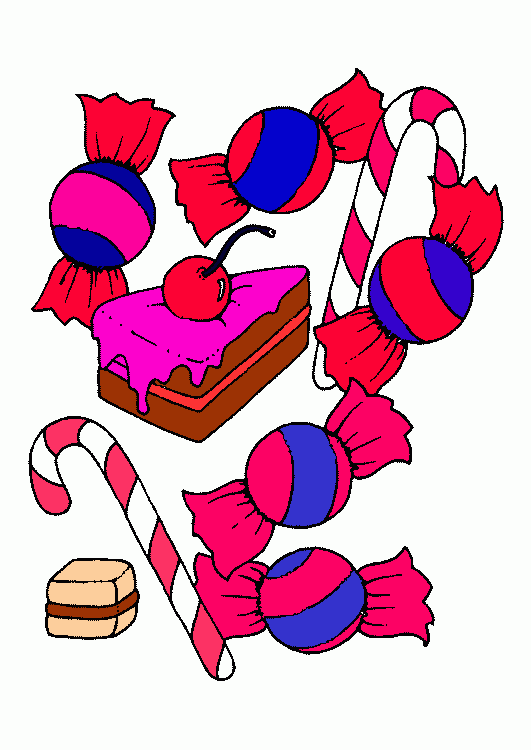 golosinas para colorear