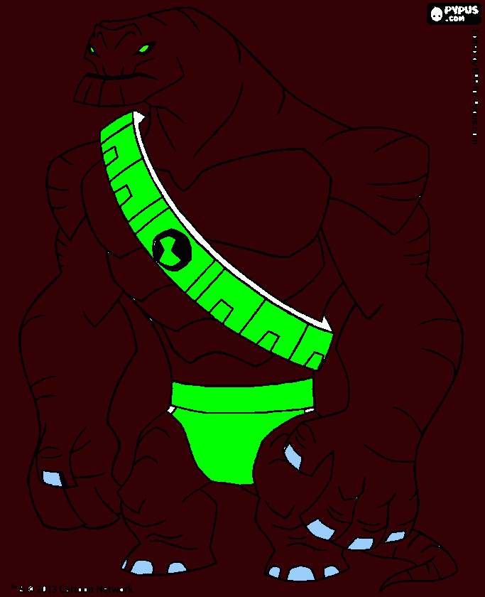 gongosario para colorear