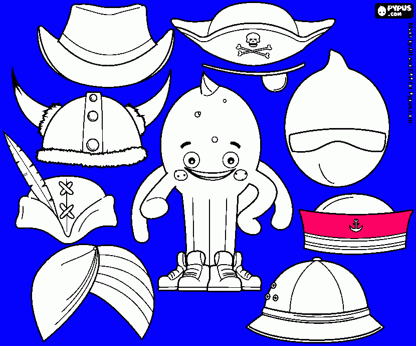 gorro marinero para colorear