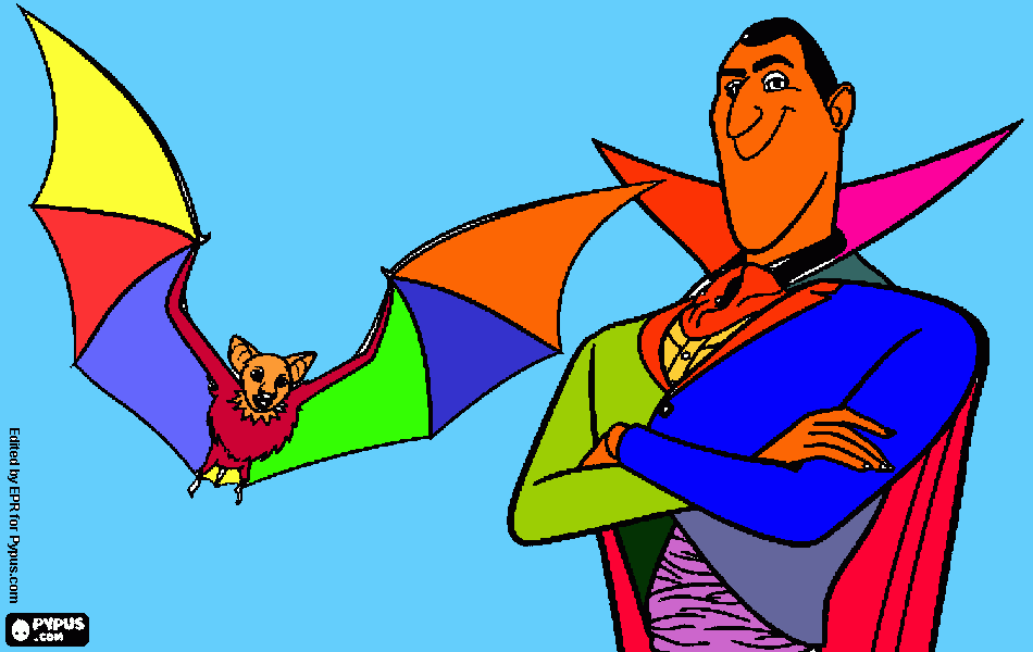 gracula para colorear