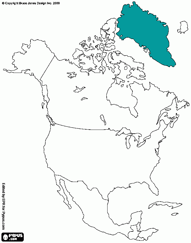 Groenlandia para colorear