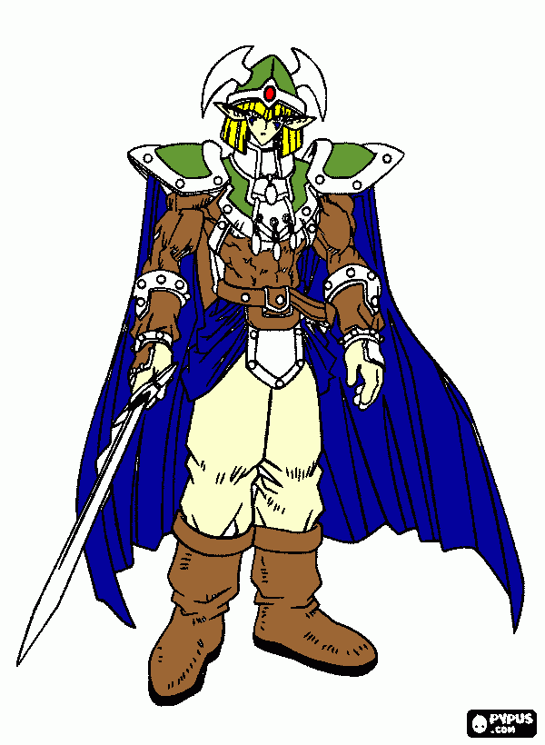 Guardia Celta para colorear
