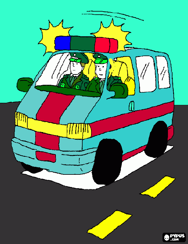 guardia civil para colorear
