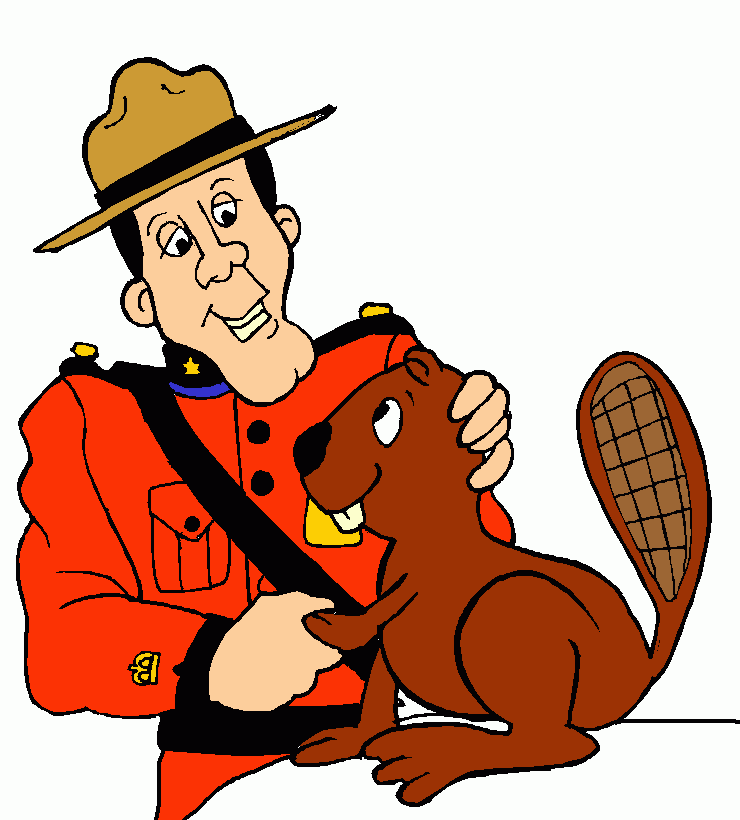 guardia montada canadiense para colorear