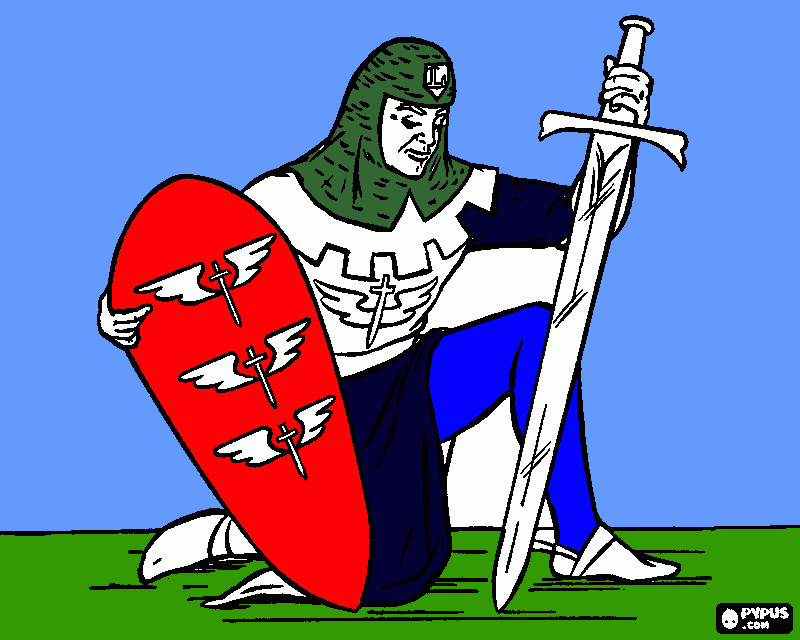 guerrero de david para colorear