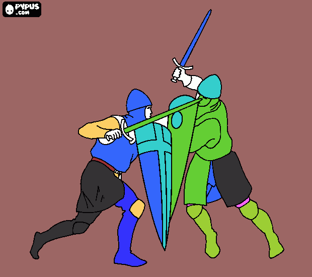 guerretos para colorear