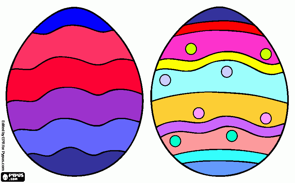guevitos de pascua para colorear