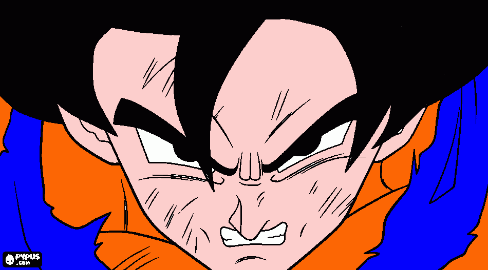 guku furioso para colorear