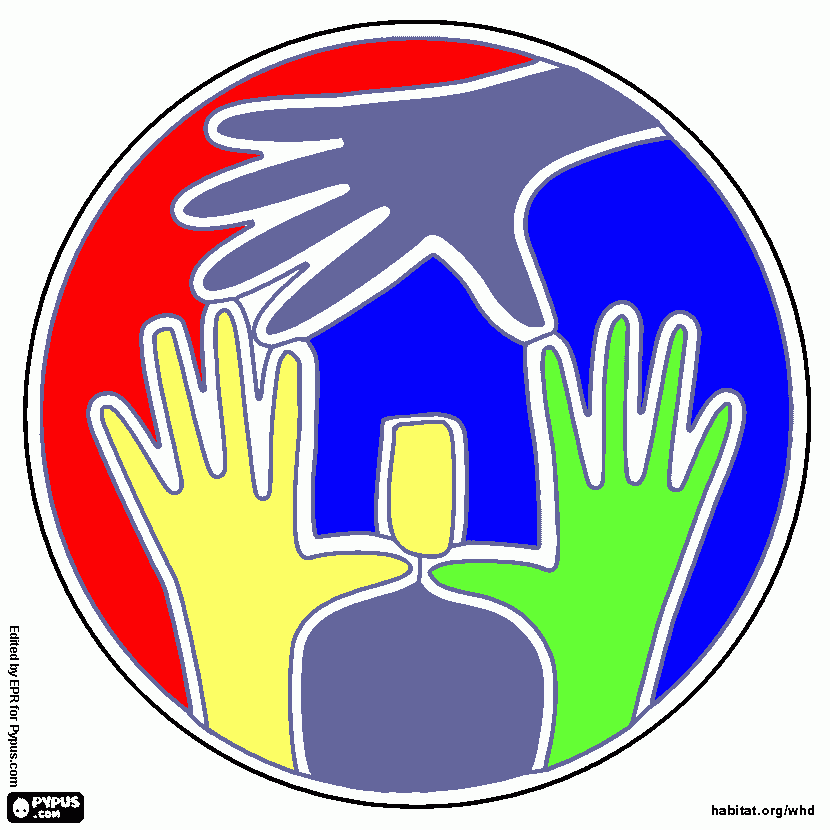 Habitat para todos para colorear