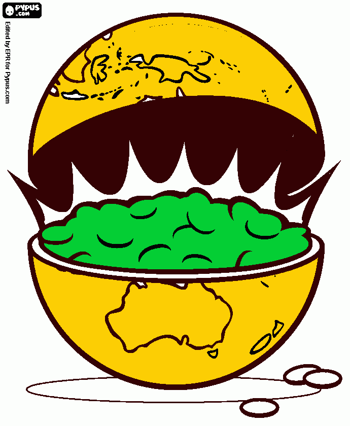 hambuerguesa para colorear