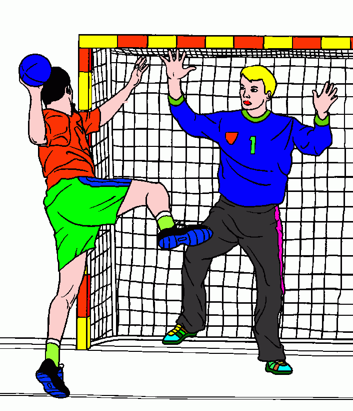 hanball para colorear