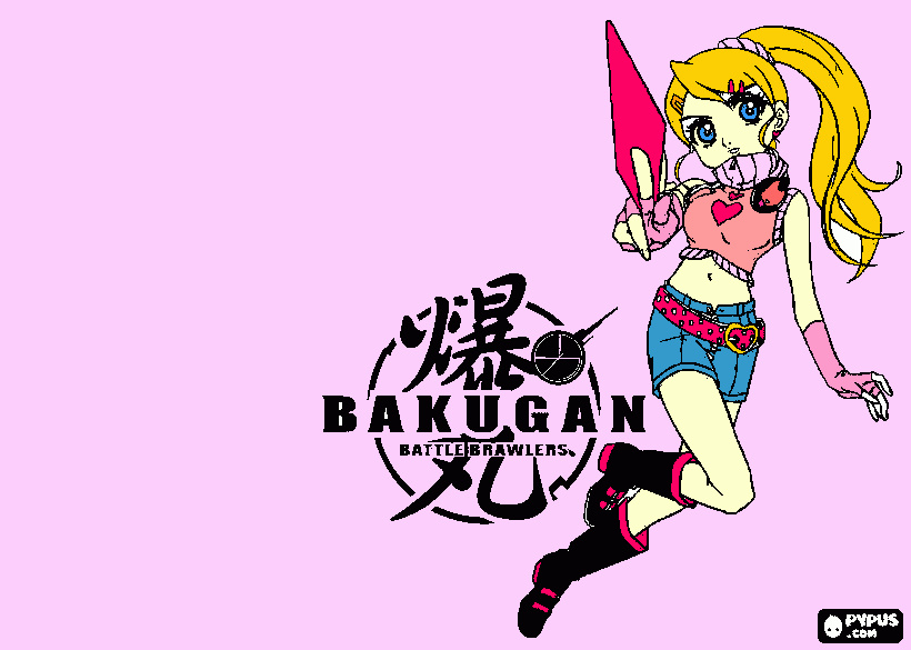 hannon bakugan para colorear