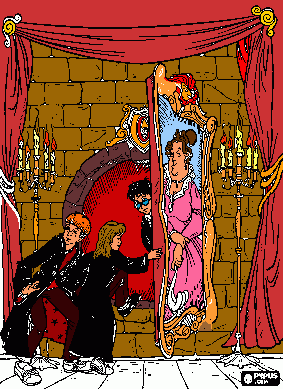 harry potter dificil sin acabar para colorear