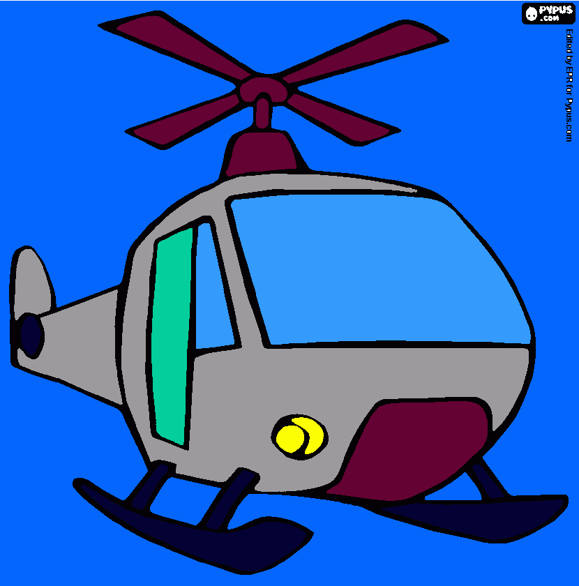 HELICPTERO para colorear