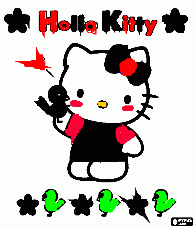 hello puti para colorear
