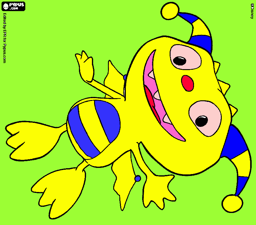 hendri montruito para colorear