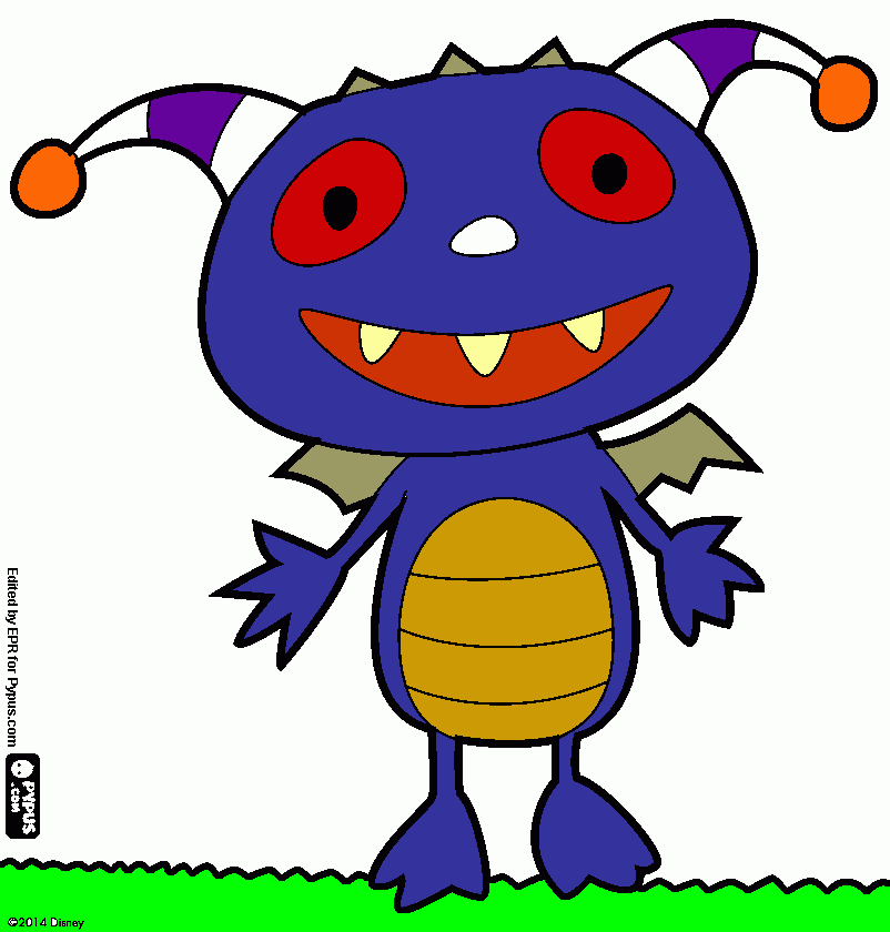 henry moustrito para colorear