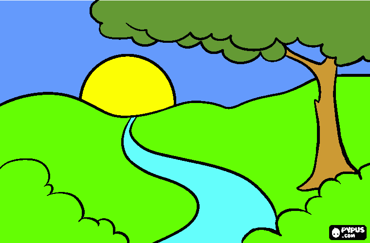 Hermano Sol para colorear