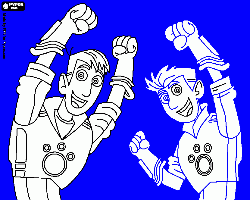 hermanos krat para colorear