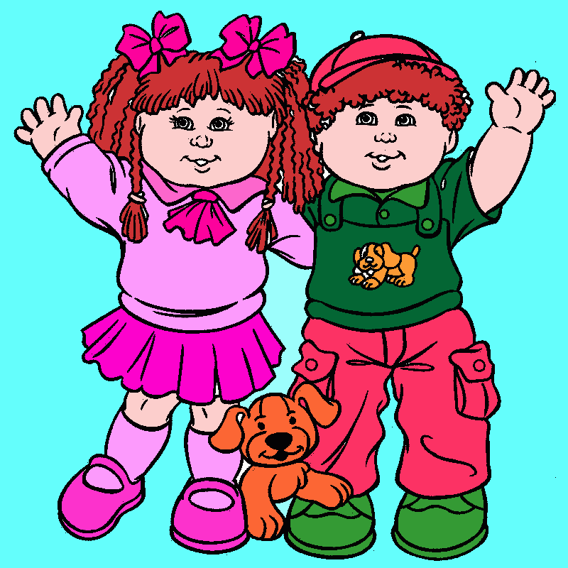 hermanos para colorear